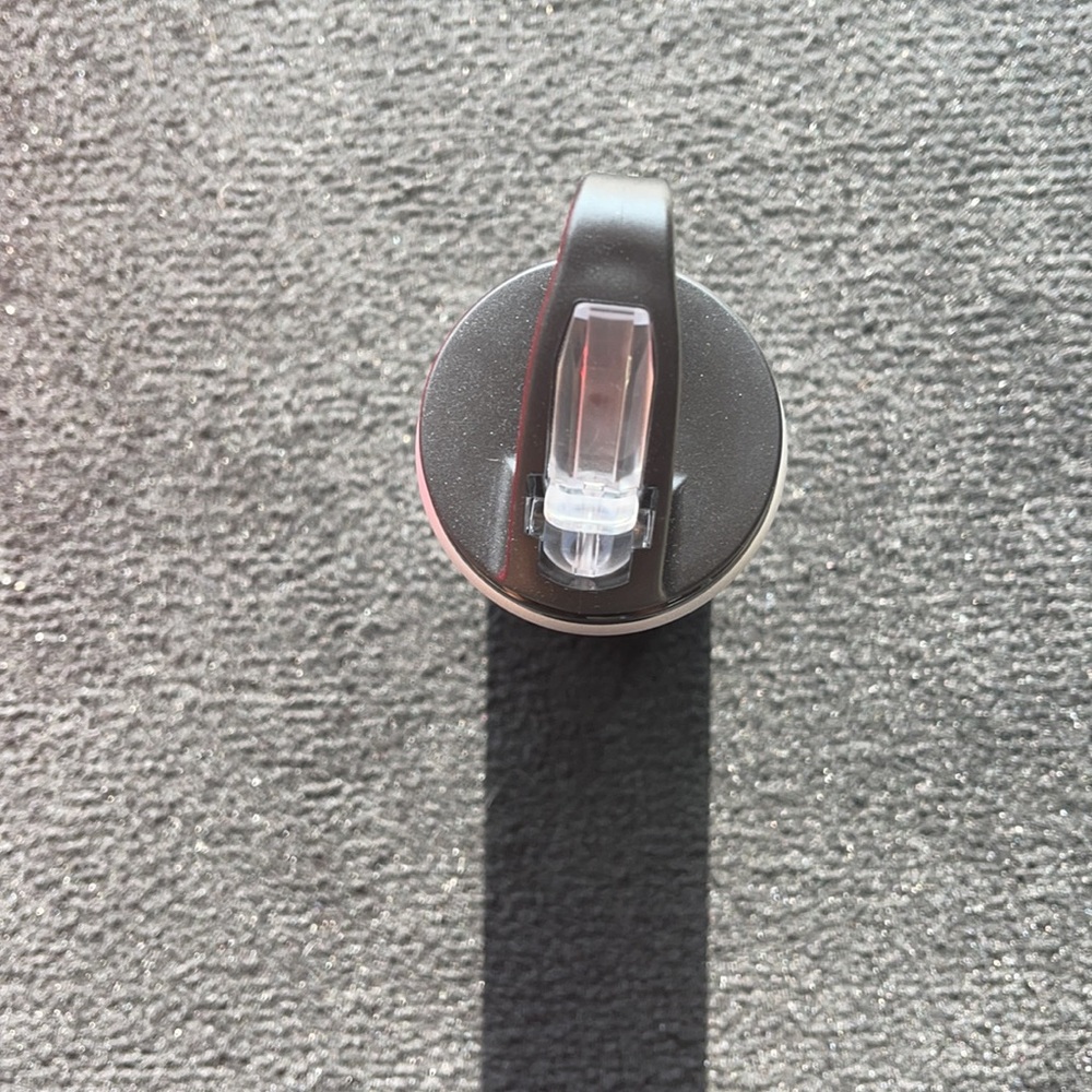 Pure Barre Metal Water Bottle. Silver and White - Picture 2 of 3